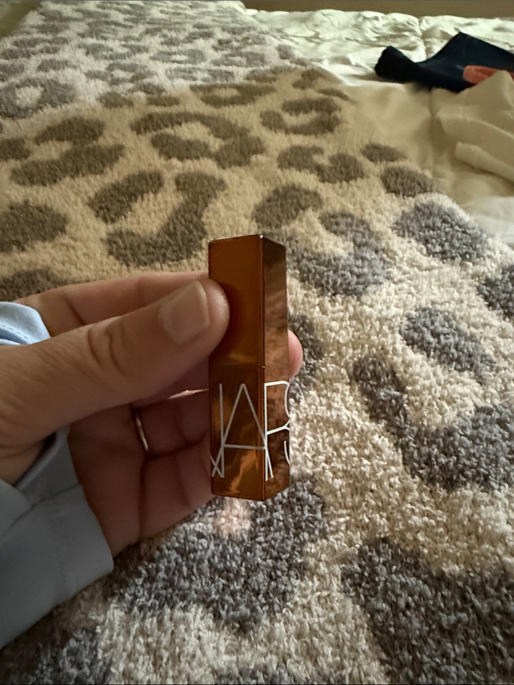 NARS Lipstick in Metallic Copper Packaging